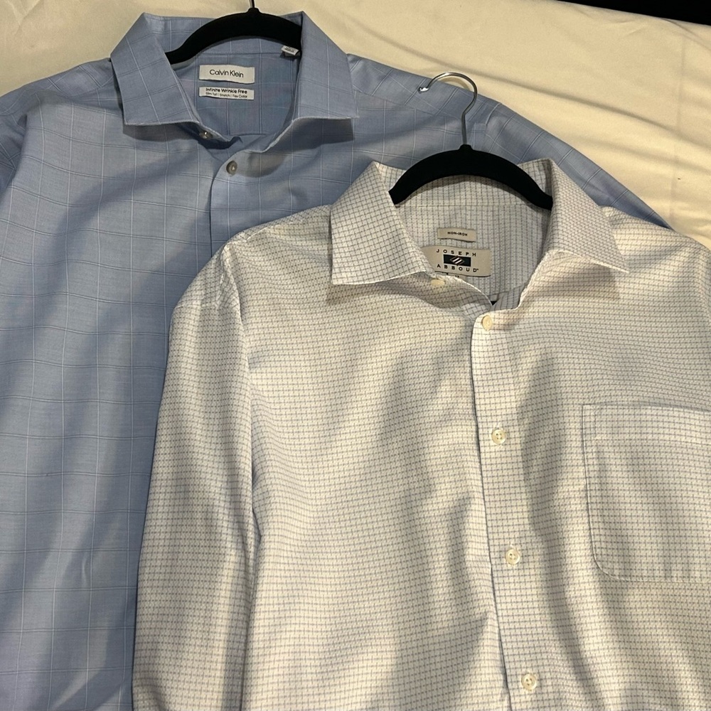 Bundle of 2 Wrinkle Free Dress Shirts